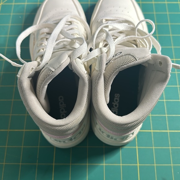 adidas Hoops 3.0 Mid Shoes Gray Cream Sports Women's 8 Shoes Sneakers GZ4560 - Picture 3 of 6